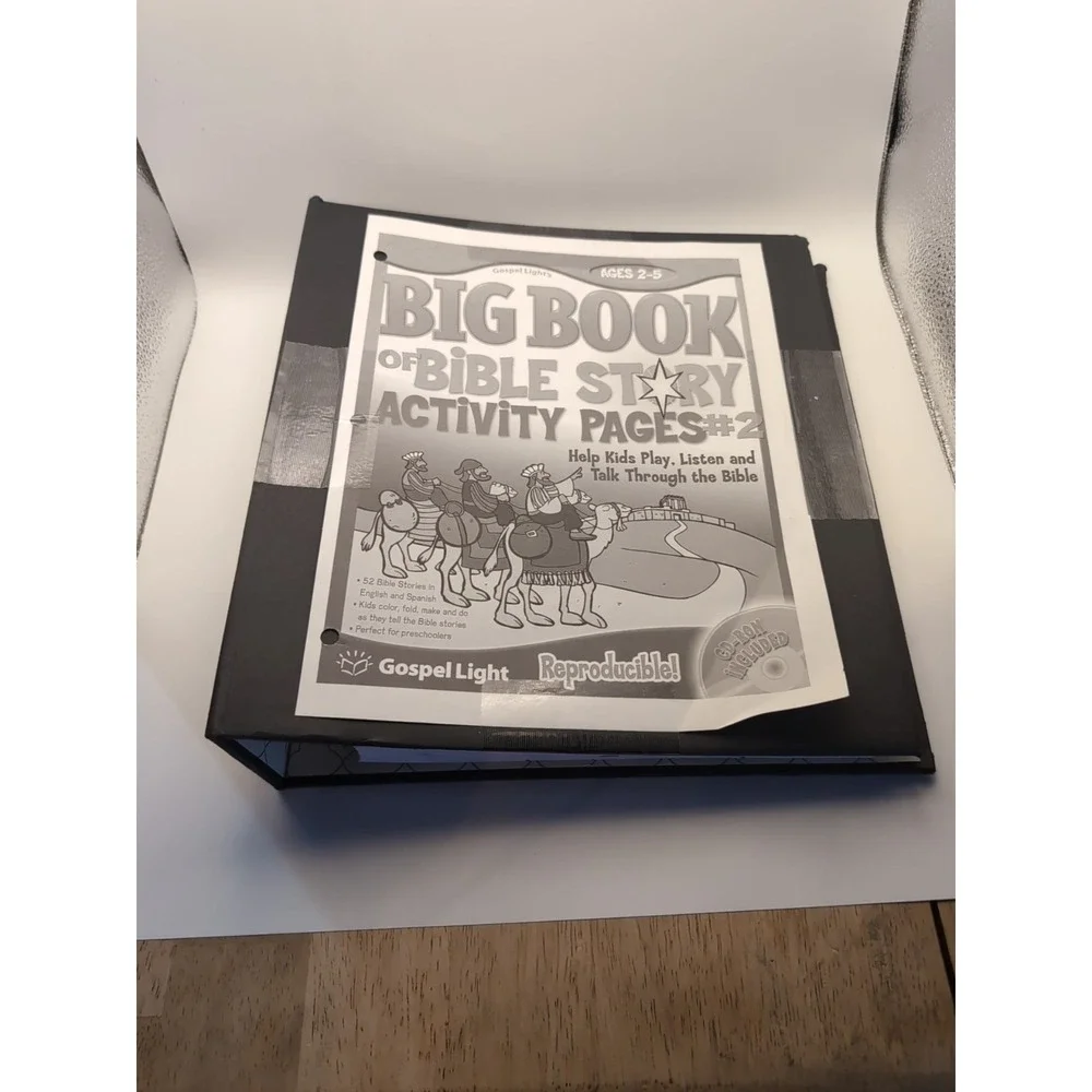 Big Book Of Bible‎ Story Activity Pages #2 Help Kids Includes Cd-Rom